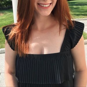 J. Crew ruffle top. Square neck. Size XS